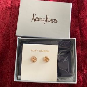 ❤️SALE NIB Tory Burch Miller Pave Stud Earring